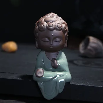Creative Mici Statui ale lui Buddha Budist Tathagata Drăguț Buddha Nisipurile de Ceai din Ceramica Accesorii pentru animale de Companie budha ornamente de tip boutique