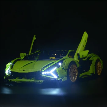 Iluminat cu LED Kit Pentru Lamborghini SiáN FKP 37 42115(LED Incluse Numai, Nu Kit) - Clasic de Control de la Distanță Version/Versiunea Clasica