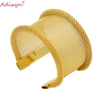 Adixyn Dubai Culoare de Aur, Brățări/Brățări pentru Femei, Bărbați Bijuterii Africane India Arabe Christman Cadouri N10167