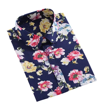 Dioufond Femei Bluze Florale Fructe de Imprimare de Top de sex Feminin Bluza cu Maneci Lungi Tricouri Femei Îmbrăcăminte de Bumbac Moda pentru Femei Tricouri 5XL