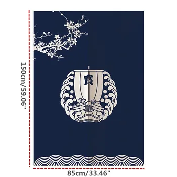 Japoneze Noren Ușă Cortina Romantic Floare de Cires Tapiserie Perdele de Bucatarie 85X150cm Acasă Decorative Perdea Ușă