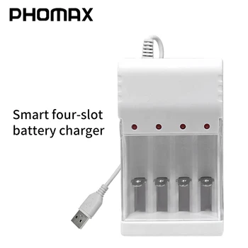 PHOMAX smart 4-Slot USB cablu de Încărcare Rapidă Încărcător Acumulator Protecție la Scurt-Circuit pentru AAA/AA Baterie Reîncărcabilă