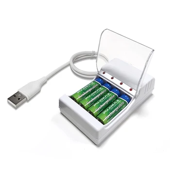 PHOMAX smart 4-Slot USB cablu de Încărcare Rapidă Încărcător Acumulator Protecție la Scurt-Circuit pentru AAA/AA Baterie Reîncărcabilă