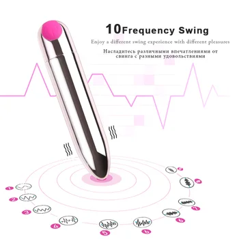 Reîncărcabilă Glont Vibrator pentru Femei Pizde Masaj stimulator Vibrator punctul G Feminin Vaginale Erotic ouă Vibratoare jucarii sexuale