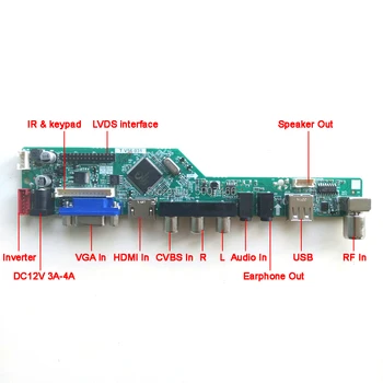 Pentru LTN170P1-L02 LTN170P2-L01 panou LCD de la Distanță+Invertor+tastatura VGA AV USB RF 1CCFL 30Pin LVDS T. V56 controler de bord Kit