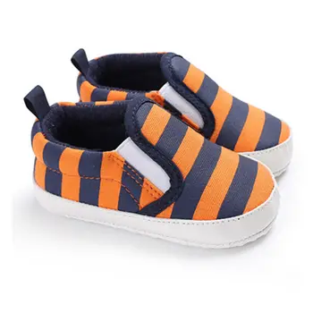 Infant Toddler Copii Băieți Fete Carouri Moale Dungă Crib Pantofi Anti-Alunecare Adidas