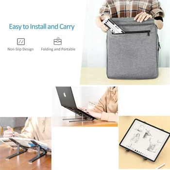 Ergonomic Suport pentru Laptop pentru MacBook Air Pro stand Notebook, Laptop reglabil suport Pliabil din Aluminiu Suport pentru Laptop Notebook
