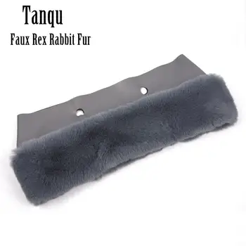Tanqu Nou 8 Culori Faux Blana de Iepure Rex Plus Tapiterie pentru O GEANTA Termica de Pluș Decor se Potrivesc pentru Classic Mare Mini Obag Pentru Iarna
