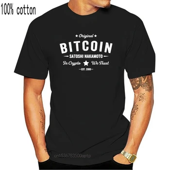 Bitcoin Original Satoshi Crypto Logo-Ul T Shirt Mens T-Shirt Alb 2020 Tricou Barbati, Rosu Vara Tricouri Barbati Nu Pilling