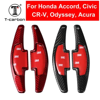 Auto Styling Real Fibra de Carbon Volan Shift Paddle Shifter Extensie Pentru Honda Accord, CR-V, Civic Odyssey Acura Accesoriu