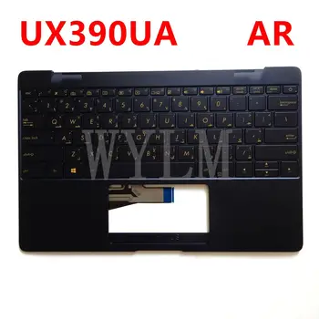 Noua zona de Sprijin pentru mâini de Sus Ansamblul carcasei capacul superior tastatura laptop pentru Asus ZenBook 3 UX390 UX390UA UX390U albastru cu iluminare din spate