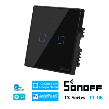 SONOFF T3 marea BRITANIE TX-Seria WiFi Smart Home Switch 1/2/3 Bandă RF 433 de Automatizare Acasă Swtich Compatibil cu EWelink Alexa de Start Google