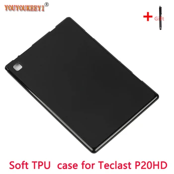 Negru TPU moale Caz coajă de Teclast P20HD 10.1 inch Comprimat Anti-coliziune caz de protecție pentru teclast p20 2020 +cadou