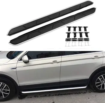 2 buc se Potrivesc pentru Volkswagen - VW - Tiguan 2017 2018 2019 2020 Placi de Funcționare Ușă Pas Lateral Nerf Bar Platforma Protector - Negru