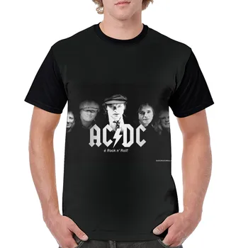 Ac / Dc Adult cu Maneci Scurte T-shirt Australian Rock Hip Hop Cântăreață Sport Echipajul Gât Maneca Scurta Ac / Dc Hanorac Barbati