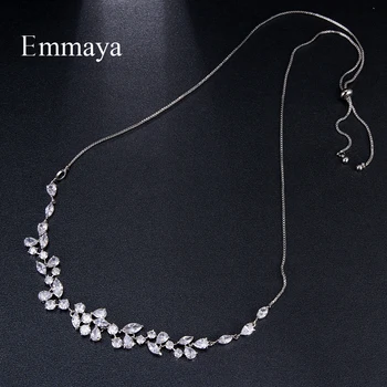 Emmaya Declarație de Moda de Flori Model Colier De AAA Zircon Bijuterii Elegante Pentru Femei Cadou Atractiv În Partid