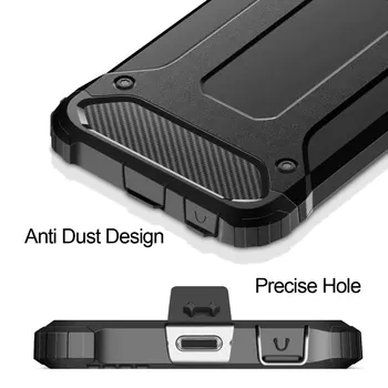 Lux Greu de Caz Pentru iPhone 5 5s se X Xs Caz Pentru iPhone 6 6s 7 8 Plus de Cazuri Capac Robust Proteja Negru Tpu Carcasa Silicon Om