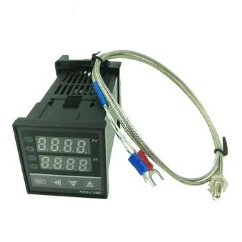 REX-C100 Digital PID de Control al Temperaturii Termostat Controler Releu/ieșire SSR 0 to1300C cu Termocuplu de tip K Sondă