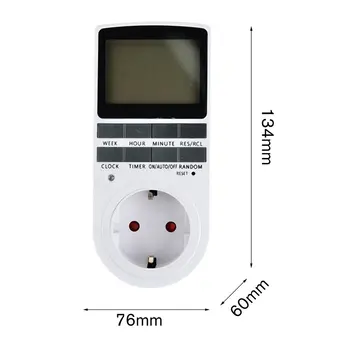 Mini Digital LCD 230V 16A Timer Priză Plug-in de Control de Timp pentru Bucatarie Aparat Electric UE Plug cu Colock