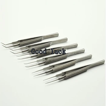 11cm din Oțel Inoxidabil Mâner Rotund Micro Pensete Pleoapa Pensete Dentare Platforma Instrumentelor Oftalmologice Instrumente de Chirurgie