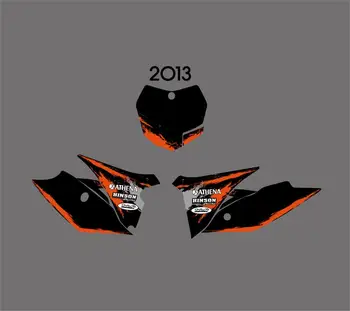 Motocicleta Nou Stil Grafic Echipei de Fundal Autocolant Decal Kit Pentru KTM 125 200 250 300 350 450 500 EXC 2012 2013 XC 2011