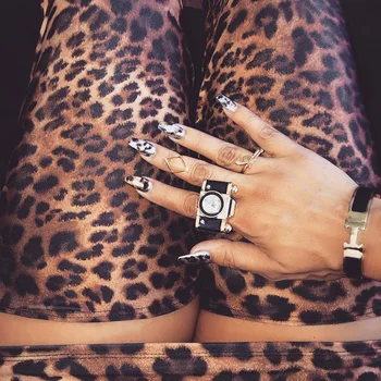 Shestyle Leopard De Imprimare Mănuși De Stocare Rochie Sexy Femei Bodycon Stil Nou Partid Costumn Doamnelor Primăvară Rochii Mini 2020