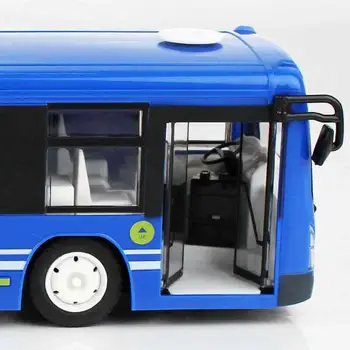Control de la distanță de Autobuz de Jucarie Model de Masina Minicar Masina 6 Canale Reglabile Ușa poate fi deschisă de Lumină LED Băiat Jucărie Fetele Interior Exterior Masina