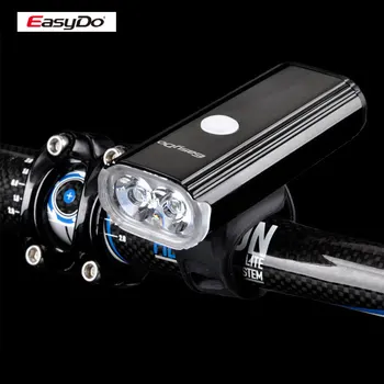 Easydo EL-1110 Dual XPG Faruri LED Carcasa din Aliaj de 4400mAH Baterie 1000Lumen Rotație de 360 de Grade Ciclism Iluminat Lanternă Frontală