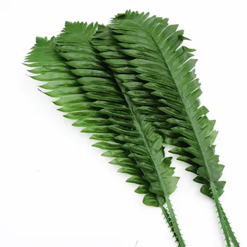 2018 Noi 50cm 20buc Tesatura de Palmier de nucă de Cocos Artificiale Frunze de Plante Ramură de Nunta Decor Acasă Diy Floral Verde FL6013