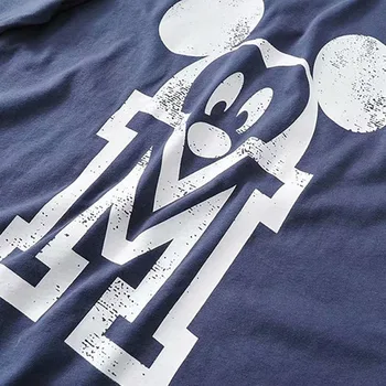 Disney Moda Chic Mickey Mouse Scrisoare De Desene Animate De Imprimare T-Shirt O-Gat Maneci Scurte Elegante Harajuku Femei Casual Tee Topuri Femme