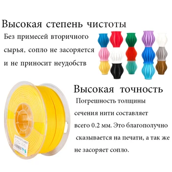 The filament FLEX plastic/NYLON/SOLDURI/LEMN/ABS/FILE/PLA/TPLA/PLUS/Pentru imprimantă 3D, creality ender-3/pro/v2/anycubic/din Rusia