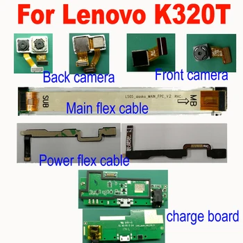 Original de Lucru USB de încărcare de Încărcare de Bord Power Flex Cablu Fața Principala Camera din Spate Pentru Lenovo K320t Flex Placa de baza