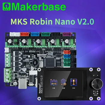 Makerbase MKS Robin Nano V2.0 pe 32 de biți de Control Bord 3D Printer piese de baza pe Marlin2.x 3.5 tft touch screen preview Gcode