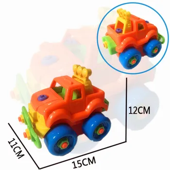 DIY Piuliță Combinație Masina de Model de Avion Demontare Jucărie Educația Timpurie a Copiilor de Puzzle Consumabile Blocuri de Jucărie