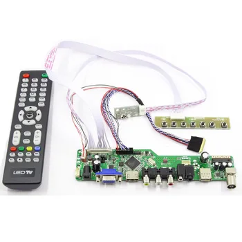 Latumab Nou Kit pentru B101AW03 V0 TV+HDMI+VGA+USB LED LCD Controller Driver Placa