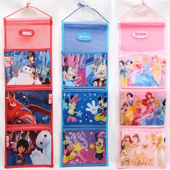 Disney princess pentru copii pluș rucsac de stocare agățat geanta Frozen ELSA mic dulap de depozitare de perete ușa buzunarul de la spate de sortare sac