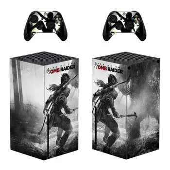 Tomb Raider Piele Autocolant Acoperire pentru Xbox Seria X Console si Controllere Xbox Seria X de Piele Autocolant Decal Vinil