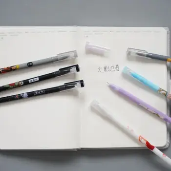 6 buc/pachet Desene animate de benzi Desenate Naruto Gel Cerneală Stilou Marker Papetarie Scoala de Aprovizionare de Birou Escolar Papelaria