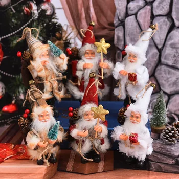 Crăciun Fericit, Moș Crăciun De Pluș Umplute Papusa Jucării Pentru Copii De Anul Nou Decor Pentru Acasă Xmas Party Ornament Cadou De Ziua De Nastere