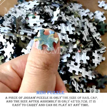Crearea lui Adam Hârtie Mini 1000 Piese Puzzle Vechi Maestru Puzzle Adulti Faimosul Murală Puzzle Adolescenti Educație Jucarii
