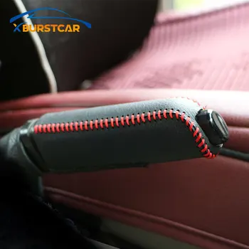 Xburstcar Styling Auto din Piele Pu Capac de mână frâna de Mână Frâna de Huse pentru Ford Ecosport 2017 2018 2019 2020 Accessoreis