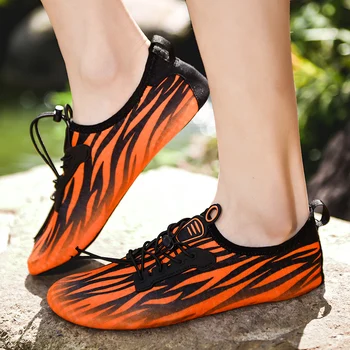 Barbati Femeie De Plajă De Vară În Aer Liber Trecere Prin Vad Pantofi De Înot Papuci De Casă Pe Surf Uscare Rapidă Aqua Pantofi Piele, Șosete Cu Dungi, Pantofi De Apă