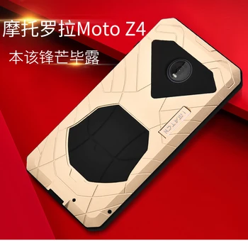 Imatch Aluminiu Metal Silicon rezistent la Șocuri Caz Acoperire Pentru Motorola Z3 Z4 Marginea G5 Plus Murdărie Caz Acoperire PENTRU motorola edge + plus