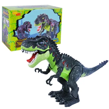 [Temila] lumea Jurassic Electric Dinozaur flash și sunet T-rex Vorbesc Jucărie de Mers pe jos Vorbesc Interactive Jucărie în mișcare dinozaur model de papusa