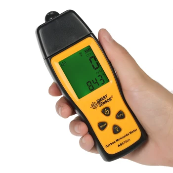 SENZOR INTELIGENT AS8700A Analizoare de Gaze Portabile Monoxid de Carbon Metru Tester Monitor Detector de Ecartament Display LCD Lumina de Sunet de Alarmă