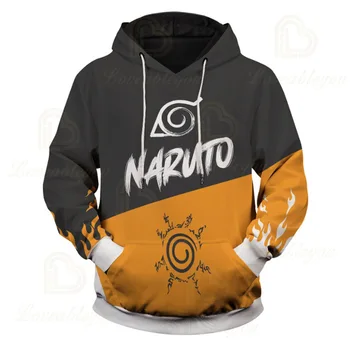 New Sosire Harajuku Anime Hanorace Naruto Kakashi Ia de Imprimare 3D Pulover Tricoul Hip Hop Maneca Lunga Japoneză Streetwear