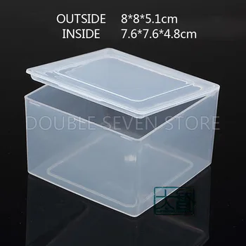 10buc 8 cm Pătrat de Plastic Cutie de Depozitare PP Transparent Mici de Ambalaj cutii DIY Face Parte Accesorii Materiale Consumabile