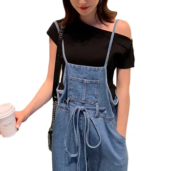 Un Umăr Topuri Stil Coreean Top Tricotate Femei Tricou De Vara Sexy Matase De Gheață De Tricotat Tricou Casual Street Chic Teuri Pentru Femei