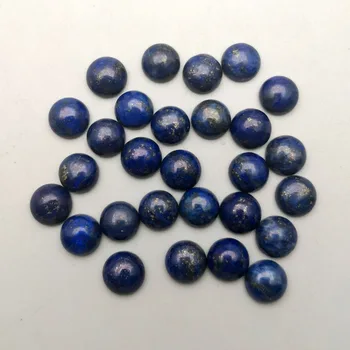 Moda 50Pcs/lot Lapis lazuli Bună calitate 6 8 10 12mm naturale piatra cabochon rotund margele pentru bijuterii Inel de accesorii nici o gaura