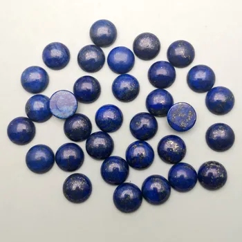 Moda 50Pcs/lot Lapis lazuli Bună calitate 6 8 10 12mm naturale piatra cabochon rotund margele pentru bijuterii Inel de accesorii nici o gaura